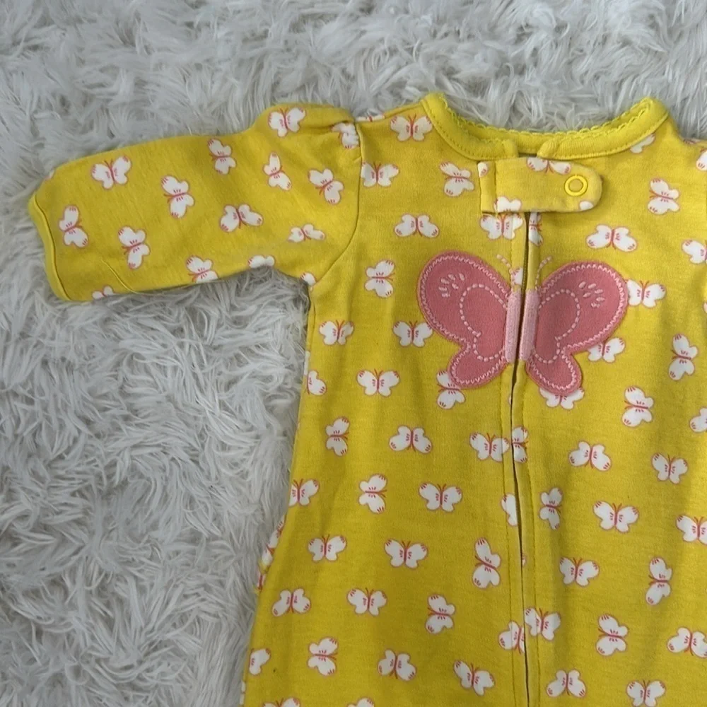 Butterfly footsie pajamas